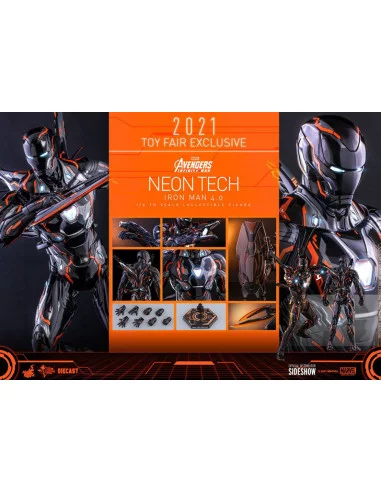 es::Vengadores: Infinity War Figura 1/6 Iron ManNeon Tech 4.0 2021 Toy Fair Hot Toys Exclusive 32 cm