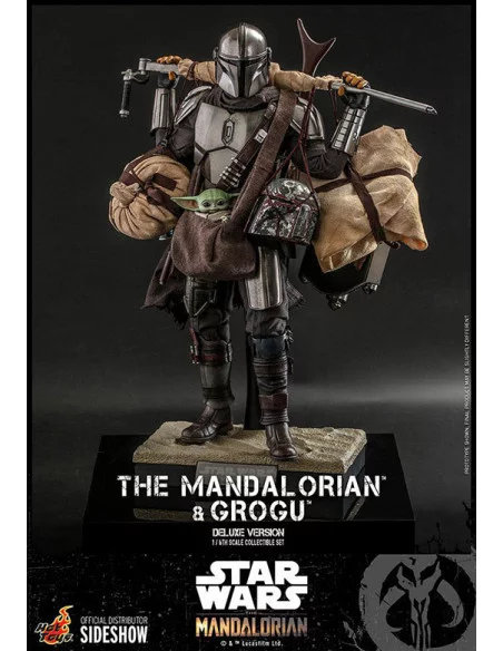 es::Star Wars The Mandalorian Figuras 1/6 The Mandalorian & Grogu Deluxe Version Hot Toys 30 cm