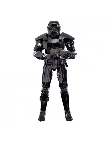 es::Star Wars The Mandalorian Black Series Figura Deluxe 2022 Dark Trooper 15 cm
