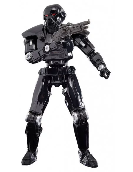 es::Star Wars The Mandalorian Black Series Figura Deluxe 2022 Dark Trooper 15 cm
