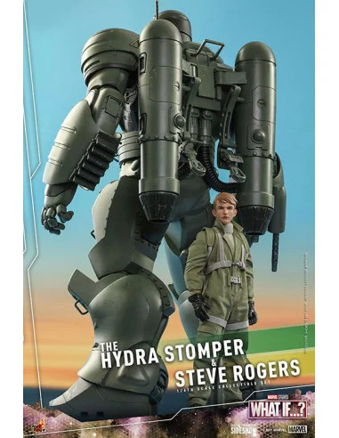 es::What If...? Figura 1/6 Steve Rogers & The Hydra Stomper Hot Toys 28 - 56 cm