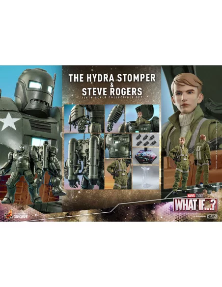 es::What If...? Figura 1/6 Steve Rogers & The Hydra Stomper Hot Toys 28 - 56 cm