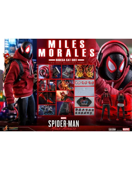 es::Spider-Man: Miles Morales Figura 1/6 Miles Morales Bodega Cat Suit Hot Toys 29 cm