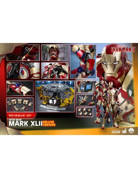 es::Iron Man 3 Figura 1/4 Iron Man Mark XLII Deluxe Ver. Hot Toys 49 cm