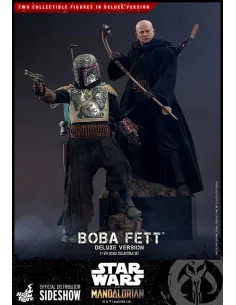es::Star Wars The Mandalorian Pack de 2 Figuras 1/6 Boba Fett Deluxe Hot Toys
