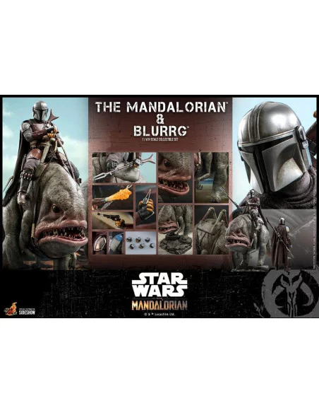 es::Star Wars The Mandalorian Pack 2 Figuras 1/6 The Mandalorian y Blurrg Hot Toys 37 cm