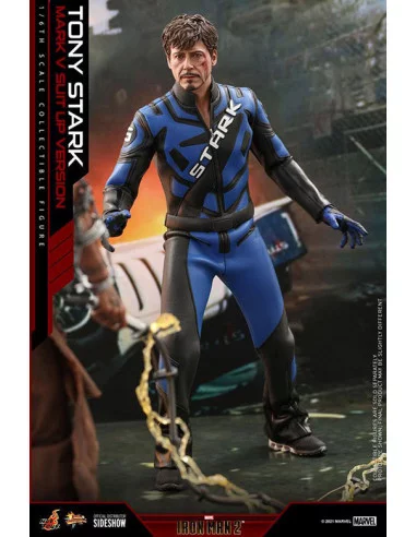 es::Iron Man 2 Figura 1/6 Tony Stark Mark V Suit Up Version Hot Toys 31 cm