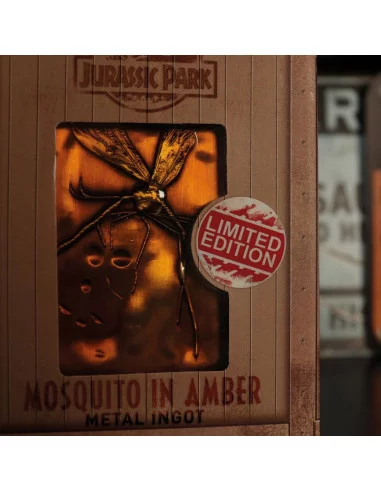 es::Jurassic Park Lingote Mosquito en Ámbar Edición limitada 