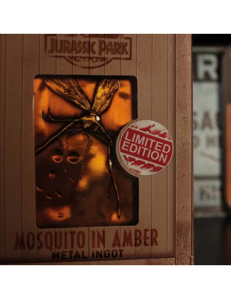 es::Jurassic Park Lingote Mosquito en Ámbar Edición limitada 