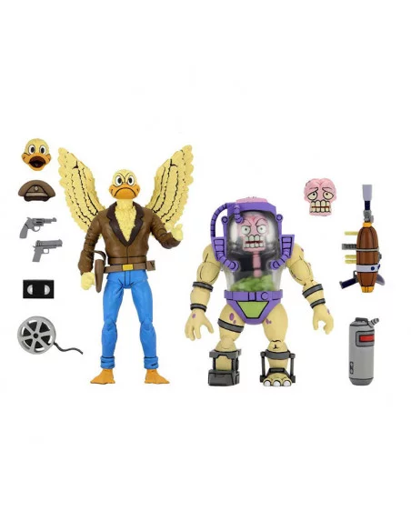 es::Tortugas Ninja Pack de 2 Figuras Ace Duck & Mutagen Man 18 cm