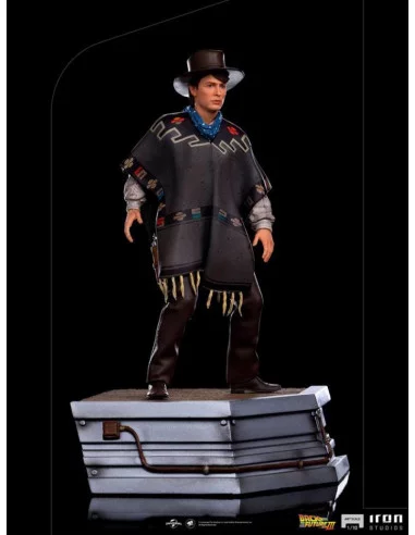 es::Regreso al Futuro III Estatua 1/10 Art Scale Marty McFly 23 cm