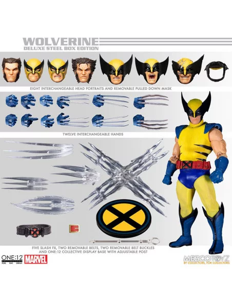 es::Marvel Universe Figura Wolverine One:12 Collective Deluxe Steel Box Edition 16 cm