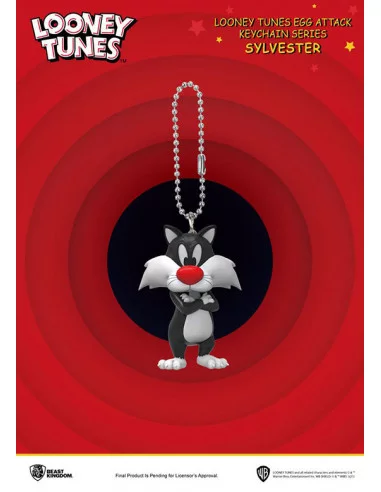 es::Looney Tunes Llavero Mini Egg Attack Sylvester 4 cm