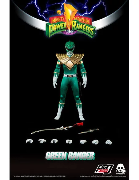 es::Mighty Morphin Power Rangers Figura FigZero 1/6 Green Ranger 30 cm es::Mighty Morphin Power Rangers Figura FigZero 1/6 Green Ranger 30 cm
