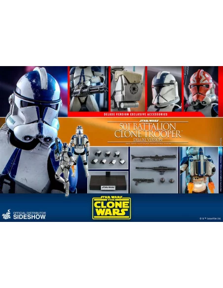 es::Star Wars The Clone Wars Figura 1/6 501st Battalion Clone Trooper Deluxe Hot Toys 30 cm es::Star Wars The Clone Wars Figura 1/6 501st Battalion Clone Trooper Deluxe Hot Toys 30 cm