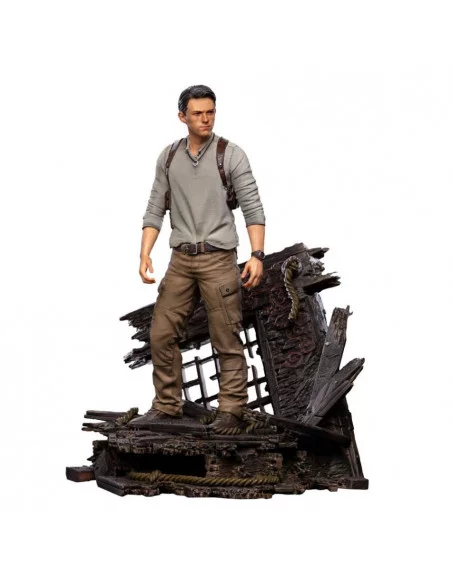 es::Uncharted Movie Estatua Deluxe Art Scale 1/10 Nathan Drake 22 cm 