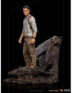 es::Uncharted Movie Estatua Deluxe Art Scale 1/10 Nathan Drake 22 cm 2