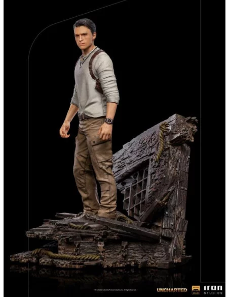 es::Uncharted Movie Estatua Deluxe Art Scale 1/10 Nathan Drake 22 cm
