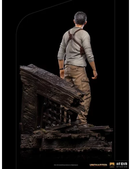 es::Uncharted Movie Estatua Deluxe Art Scale 1/10 Nathan Drake 22 cm 