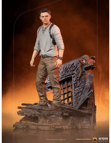 es::Uncharted Movie Estatua Deluxe Art Scale 1/10 Nathan Drake 22 cm 