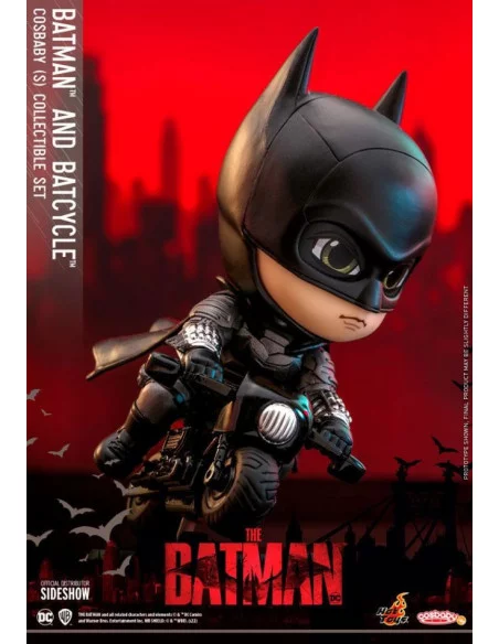 es::The Batman Minifigura & Vehículo Cosbaby Batman & Batcycle 12 cm