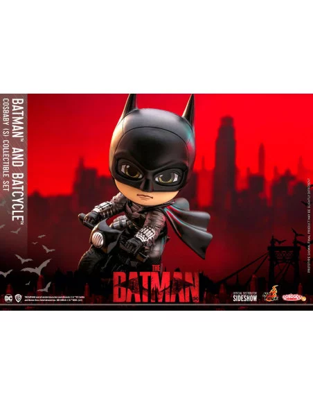 es::The Batman Minifigura & Vehículo Cosbaby Batman & Batcycle 12 cm