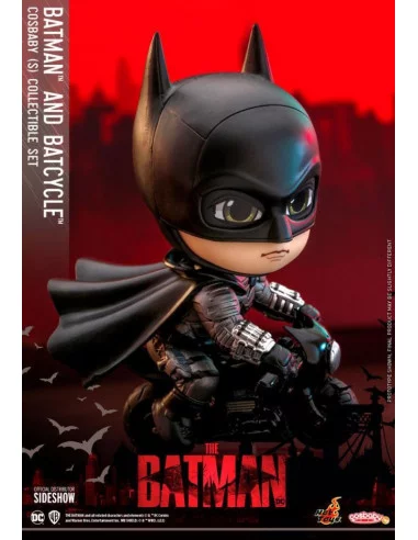 es::The Batman Minifigura & Vehículo Cosbaby Batman & Batcycle 12 cm