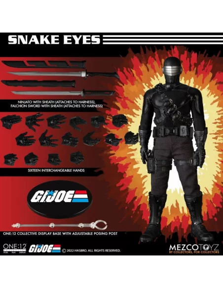 es::G.I. Joe Figura 1/12 Snake Eyes Deluxe Edition 17 cm