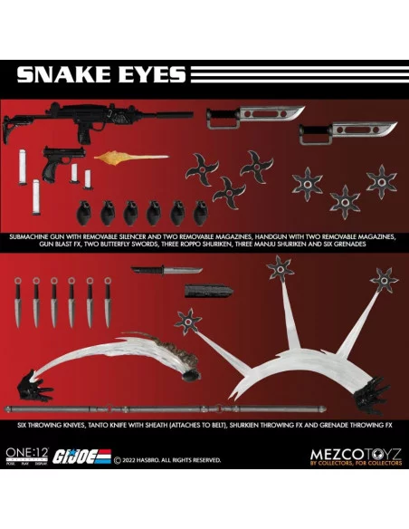es::G.I. Joe Figura 1/12 Snake Eyes Deluxe Edition 17 cm