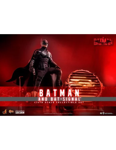 es::The Batman Figura Movie Masterpiece 1/6 Batman with Bat-Signal Hot Toys 31 cm