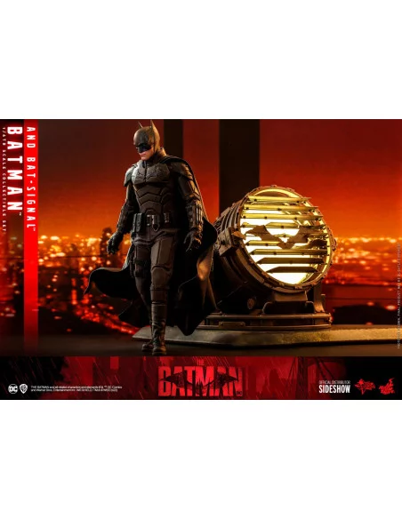 es::The Batman Figura Movie Masterpiece 1/6 Batman with Bat-Signal Hot Toys 31 cm