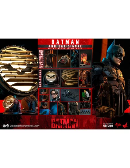 es::The Batman Figura Movie Masterpiece 1/6 Batman with Bat-Signal Hot Toys 31 cm