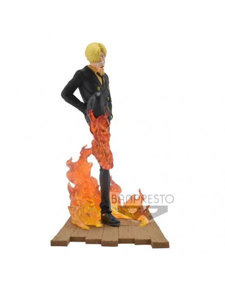 es::One Piece Estatua Log File Selection -Fight- Sanji 15 cm