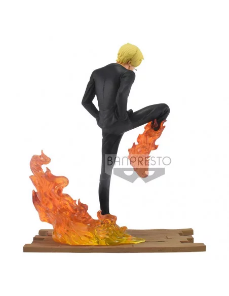 es::One Piece Estatua Log File Selection -Fight- Sanji 15 cm