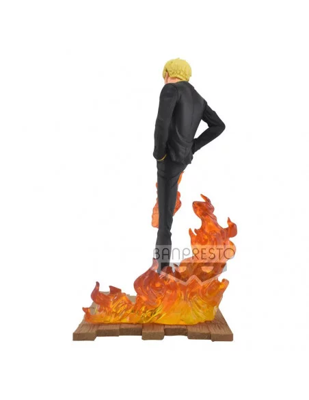 es::One Piece Estatua Log File Selection -Fight- Sanji 15 cm