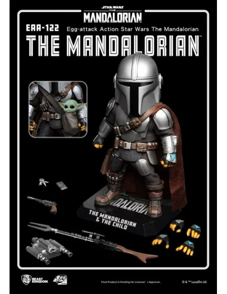 es::Star Wars The Mandalorian Figura Egg Attack Action The Mandalorian 17 cm 