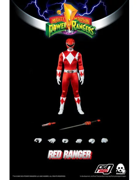 es::Mighty Morphin Power Rangers Figura FigZero 1/6 Red Ranger 30 cm