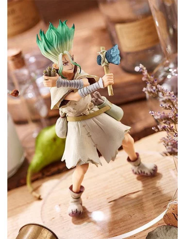 es::Dr. Stone Estatua PVC Pop Up Parade Senku Ishigami 17 cm