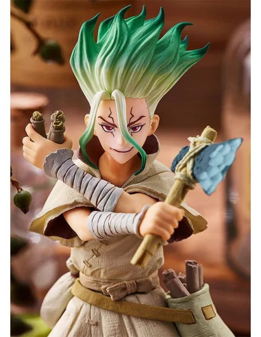 es::Dr. Stone Estatua PVC Pop Up Parade Senku Ishigami 17 cm