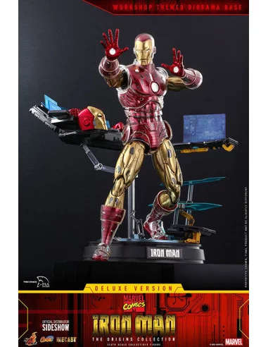 es::Marvel The Origins CollectionFigura 1/6 Iron Man Comic Deluxe Hot Toys 33 cm