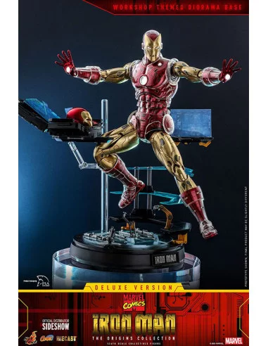 es::Marvel The Origins CollectionFigura 1/6 Iron Man Comic Deluxe Hot Toys 33 cm