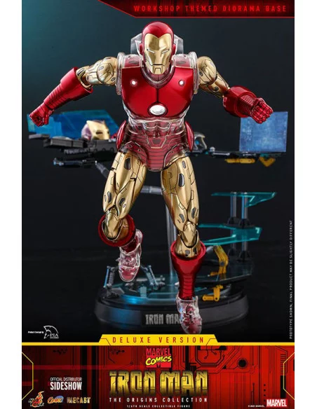 es::Marvel The Origins CollectionFigura 1/6 Iron Man Comic Deluxe Hot Toys 33 cm
