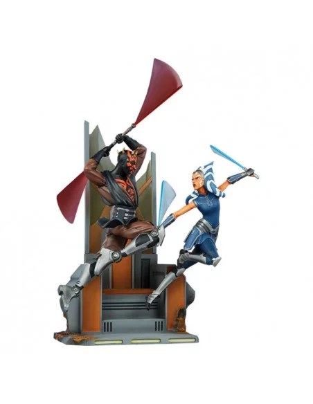 es::Star Wars: The Clone Wars Diorama Ahsoka Tano vs Darth Maul 51 cm