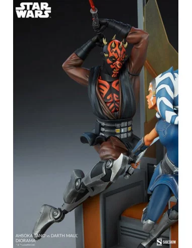 es::Star Wars: The Clone Wars Diorama Ahsoka Tano vs Darth Maul 51 cm