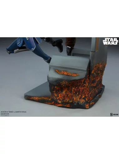 es::Star Wars: The Clone Wars Diorama Ahsoka Tano vs Darth Maul 51 cm