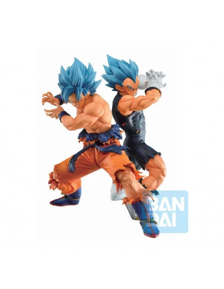 es::Dragon Ball Super Estatuas PVC Ichibansho SSGSS Son Goku & SSGSS Vegeta (VS Omnibus Super) 20-21 cm