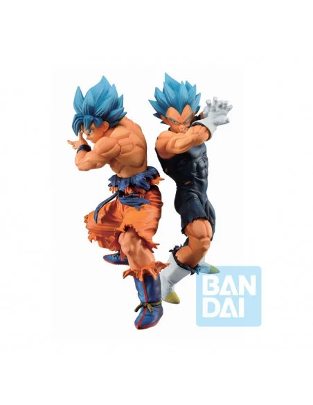 es::Dragon Ball Super Estatuas PVC Ichibansho SSGSS Son Goku & SSGSS Vegeta (VS Omnibus Super) 20-21 cm