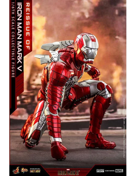 es::Iron Man 2 Figura Diecast 1/6 Iron Man Mark V 32 cm