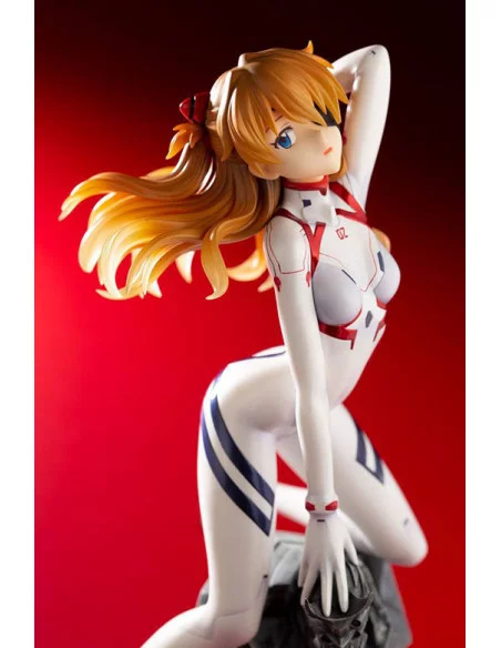 es::Evangelion 4 Estatua 1/6 Asuka Shikinami Langley White Plugsuit Ver. 23 cm