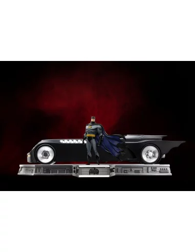 es::Batman The Animated Series (1992) Set Art Scale 1/10 Deluxe Batman and Batmobile 24 cm